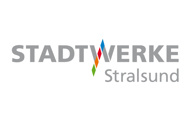 Logo des Sponsors des Triathlon Stralsund den Stadtwerken Stralsund