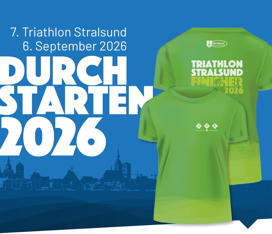 Anmelderekord für den 7. Triathlon Stralsund am 6. September 2026.